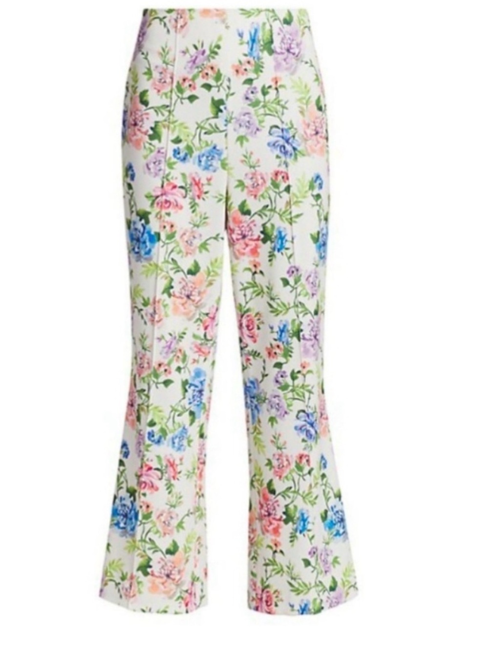 Alice + Olivia Floral Pants | Cropped Wide-Leg Pants - Picture 2 of 3